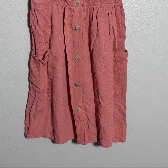 Cat & Jack Kids Girls Orange Smocked Summer Dress size L(10/12). - Picture 3 of 8